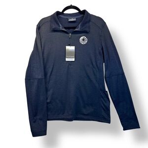 Fossa Orion Polyknit Pullover with 1/4 Zip Navy Blue Men's Medium w/pockets